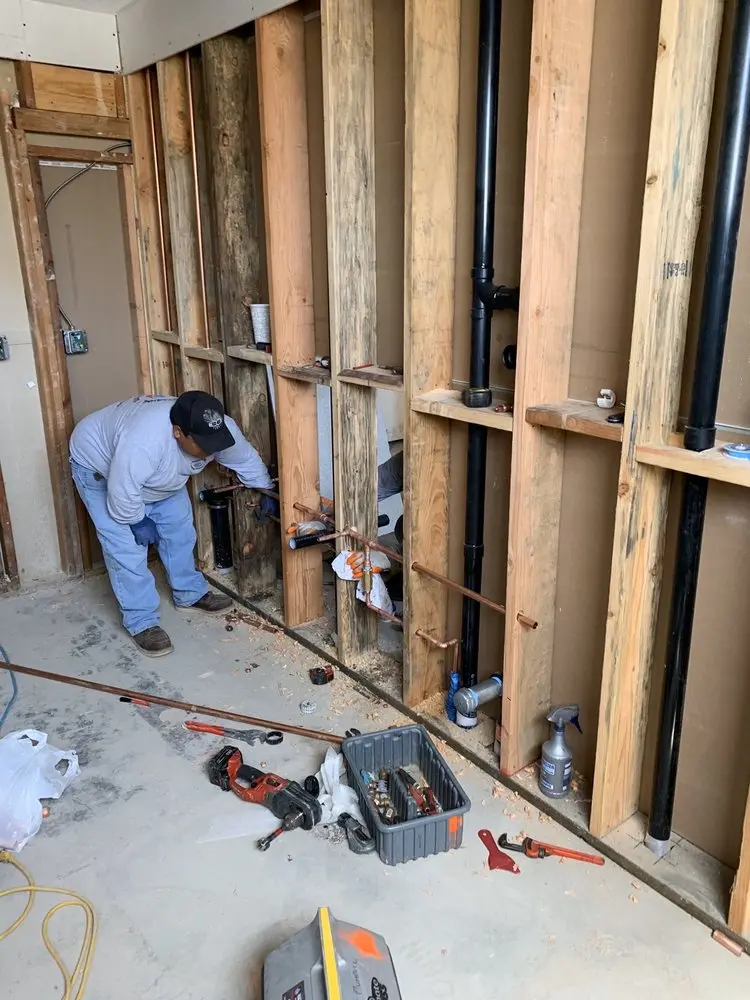 Commercial rough-in plumbing for Trenchless Sewer Repair in Columbus